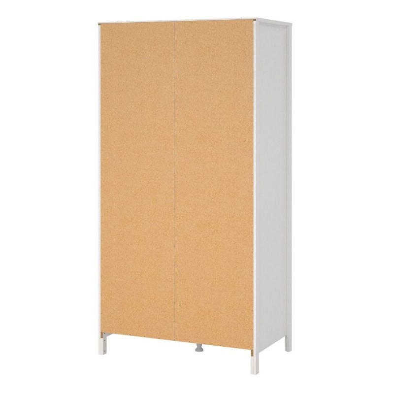 Madrid Wardrobe with 2 Doors in White - Image 3