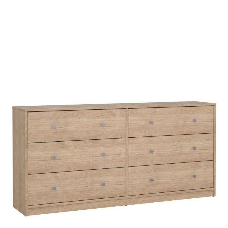 May Chest of 6 Drawers (3+3) in Jackson Hickory Oak - Image 3