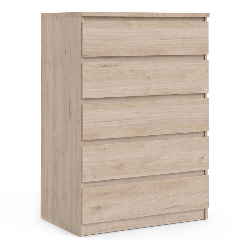 Naia Chest of 5 Drawers in Jackson Hickory Oak - Image 3