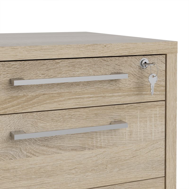 Prima Mobile File Cabinet In Oak - Image 8