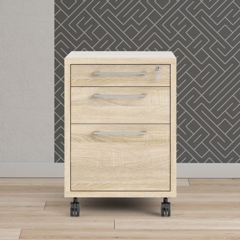 Prima Mobile File Cabinet In Oak - Image 6
