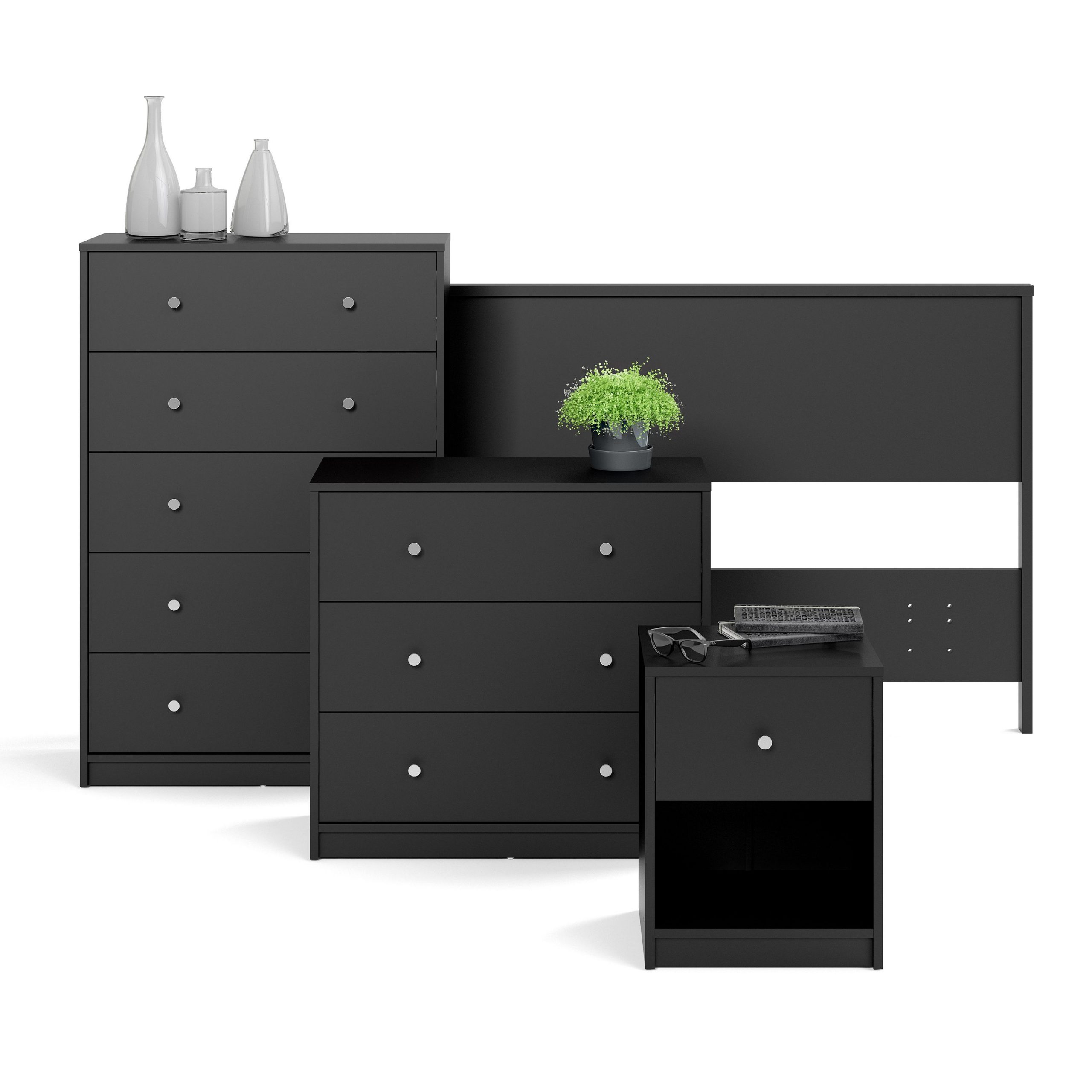 May Chest Of 3 Drawers In Black