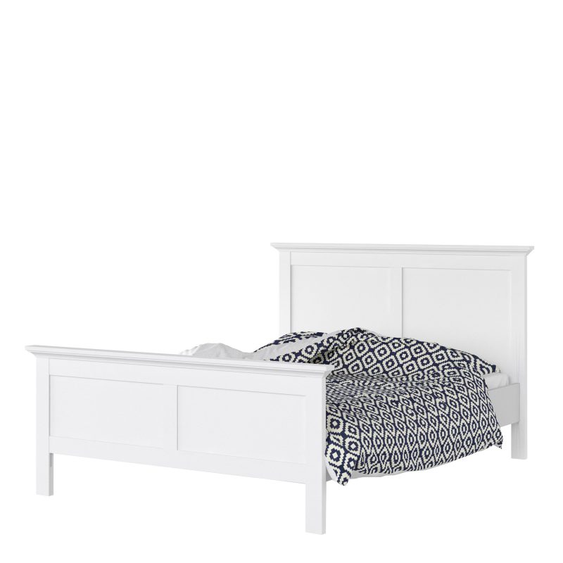 Paris Double Bed (140 x 200) in White - Image 7