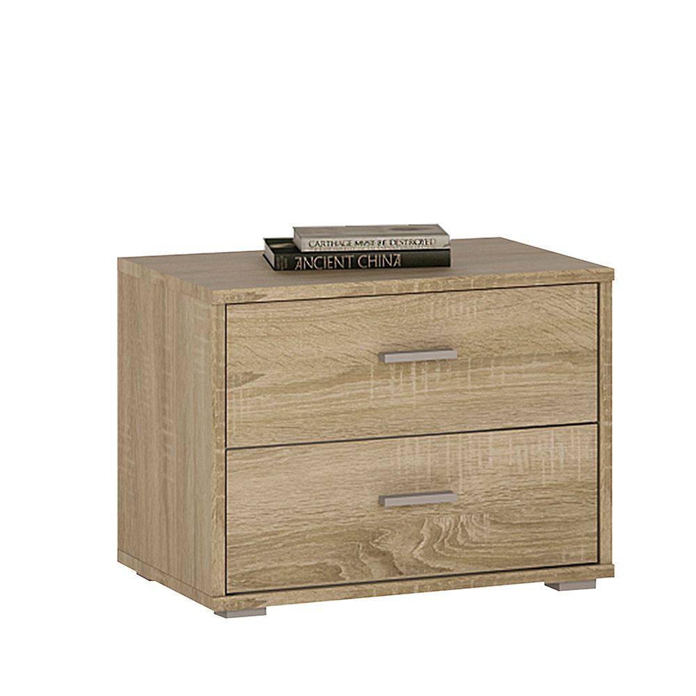 4 You 2 Drawer Low Chest/Bedside In Sonama Oak