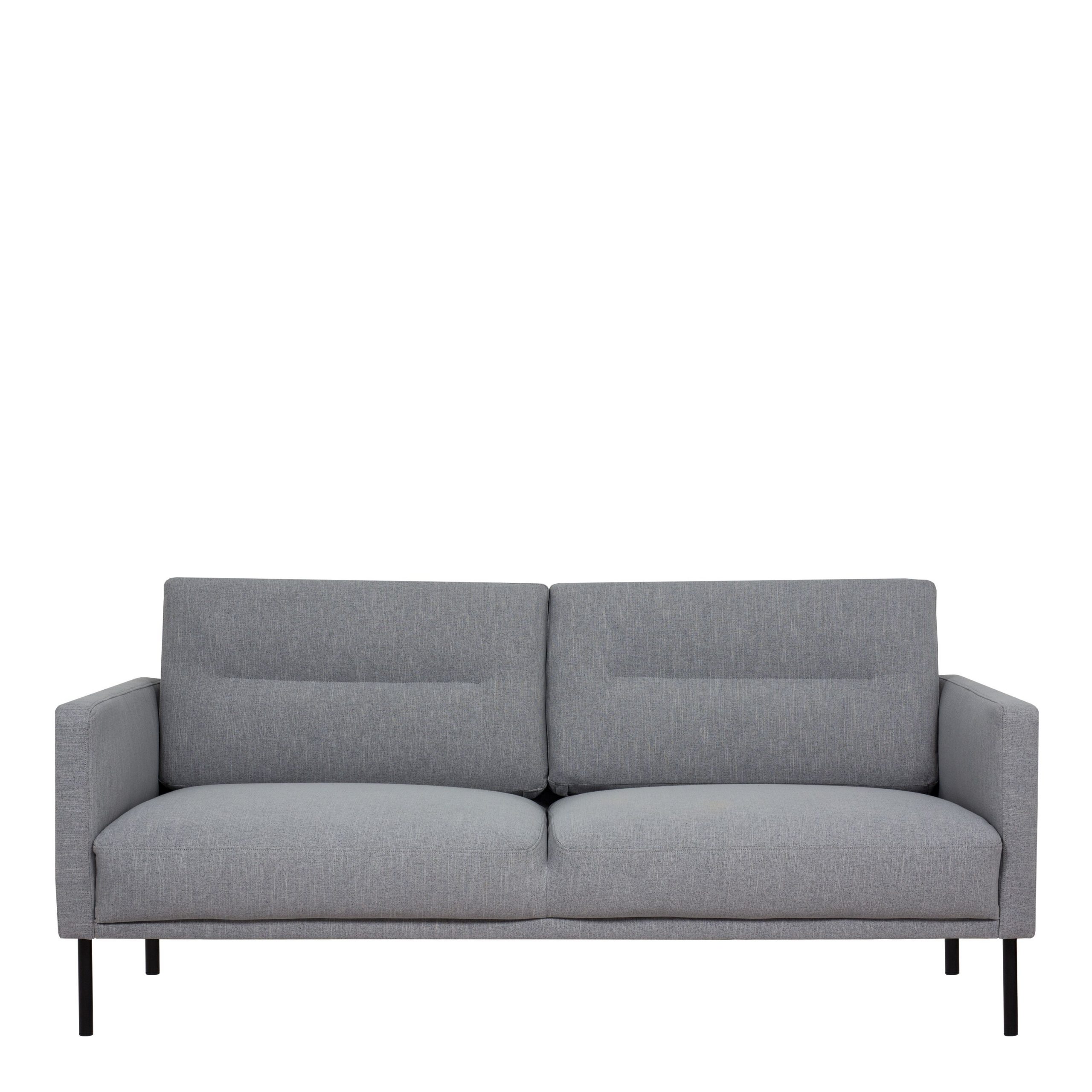 Larvik 2.5 Seater Sofa – Grey, Black Legs