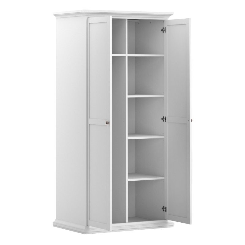 Paris Wardrobe with 2 Doors in White - Image 12