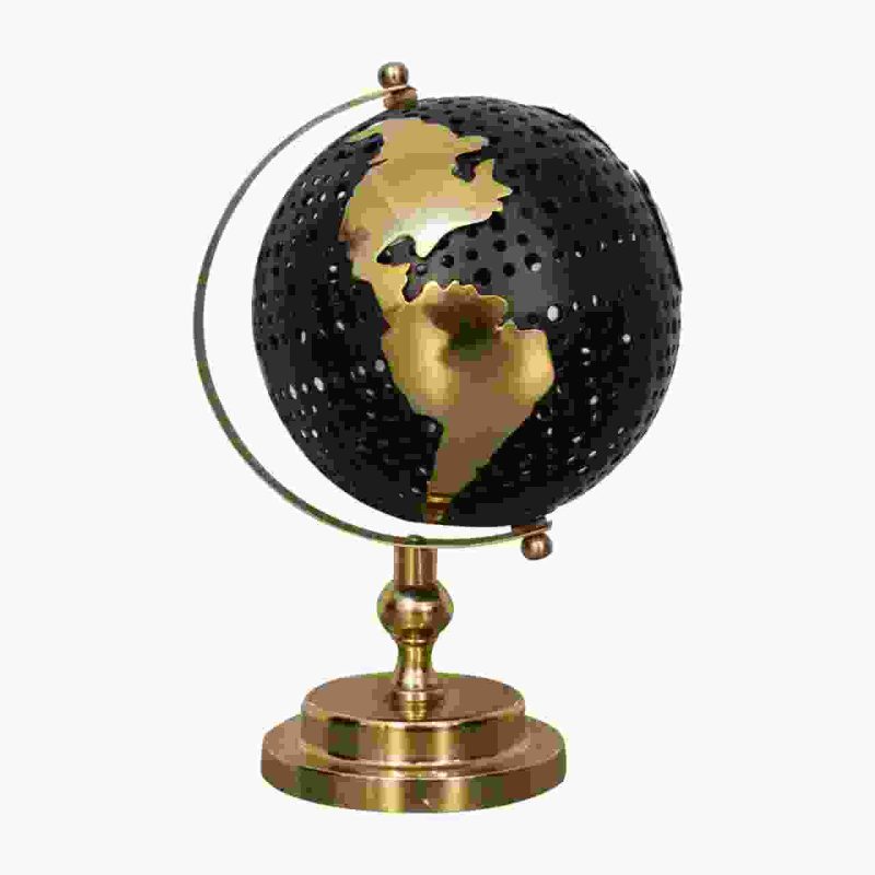 Black Globe With Gold Frame - Image 4