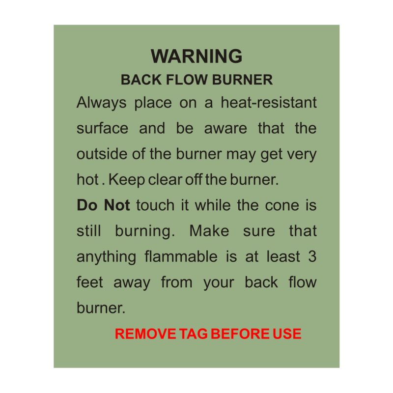 Cupped Back Flow Burner Fountain Set - Image 3