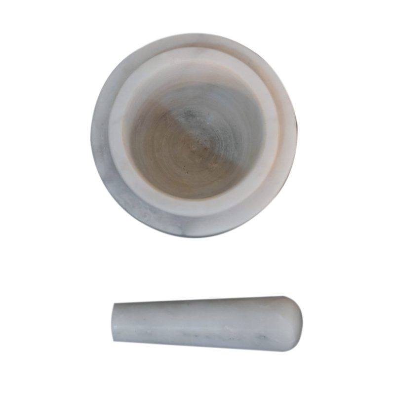 White Marble Pestle & Mortar Set - Image 6