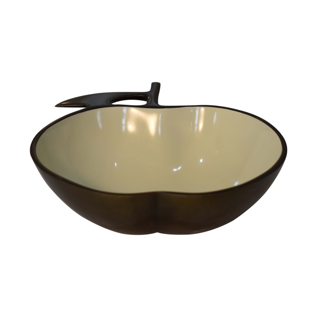 White Enamel Apple Bowl