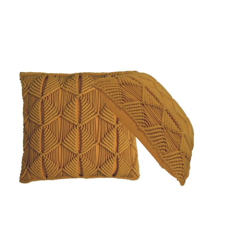 Esmi Cushion Set Of 2 - Mustard - Image 2
