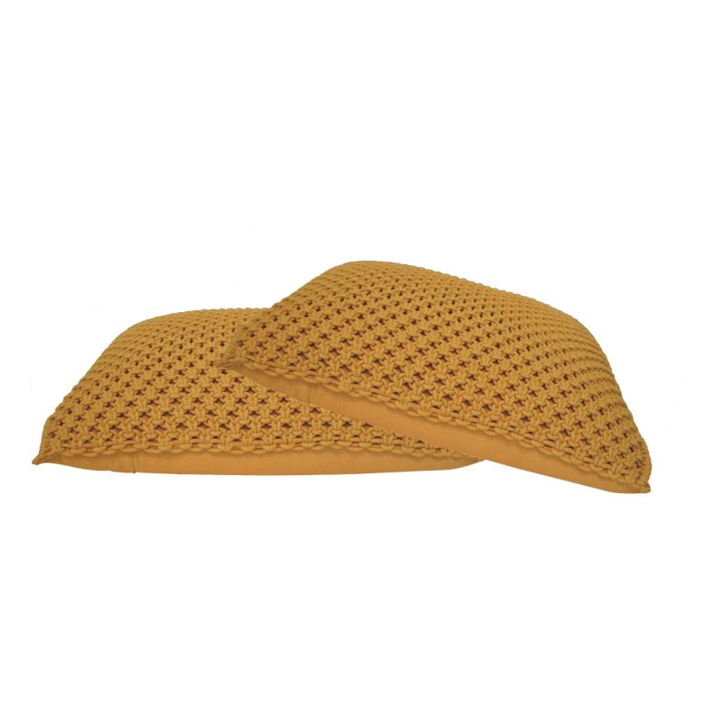 Myra Cushion Set Of 2 - Mustard - Image 3