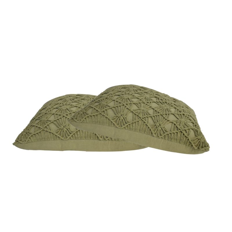 Green Maura Cushion - Set Of 2 - Image 3