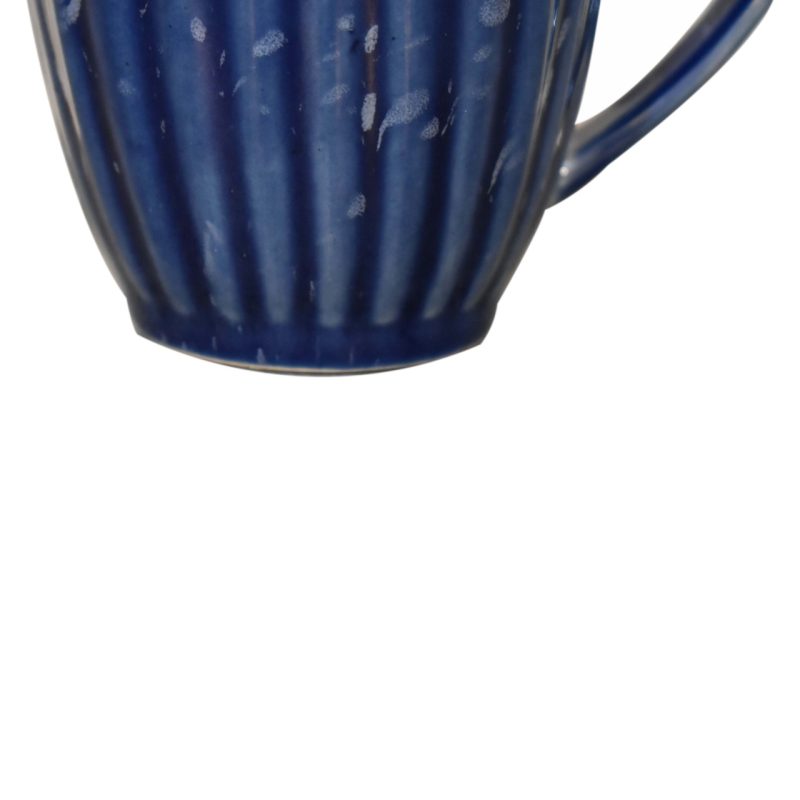 Blue Ribbed Mug - Set Of 4 - Image 4