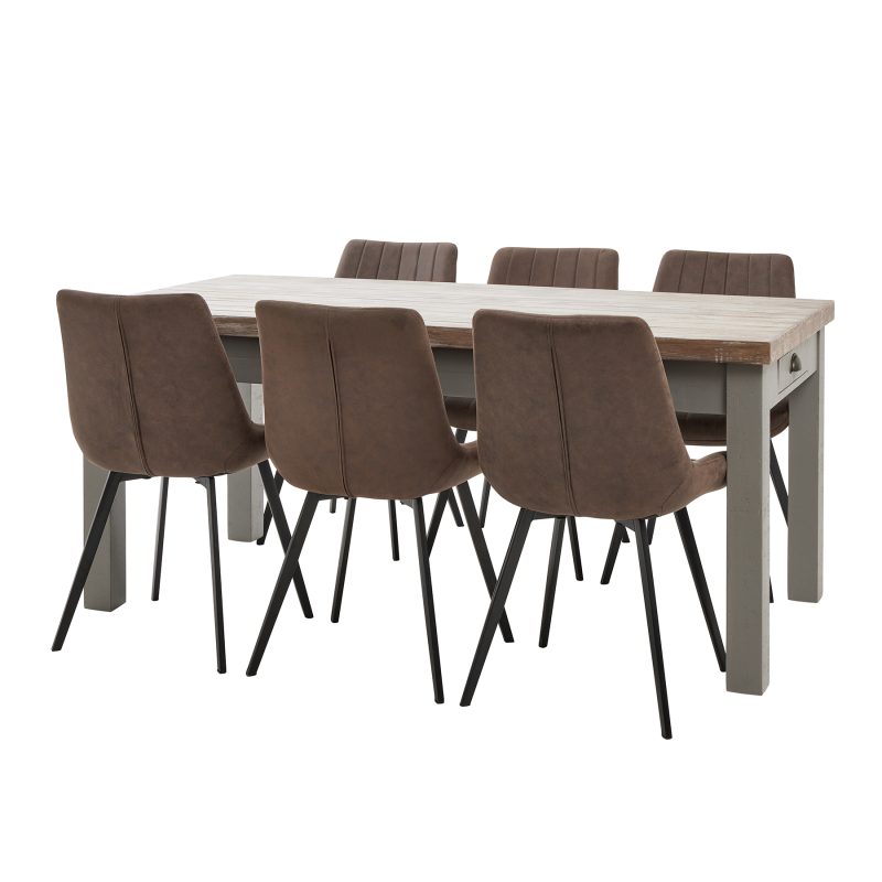 The Oxley Collection Dining Table With  Two Drawers - Image 4