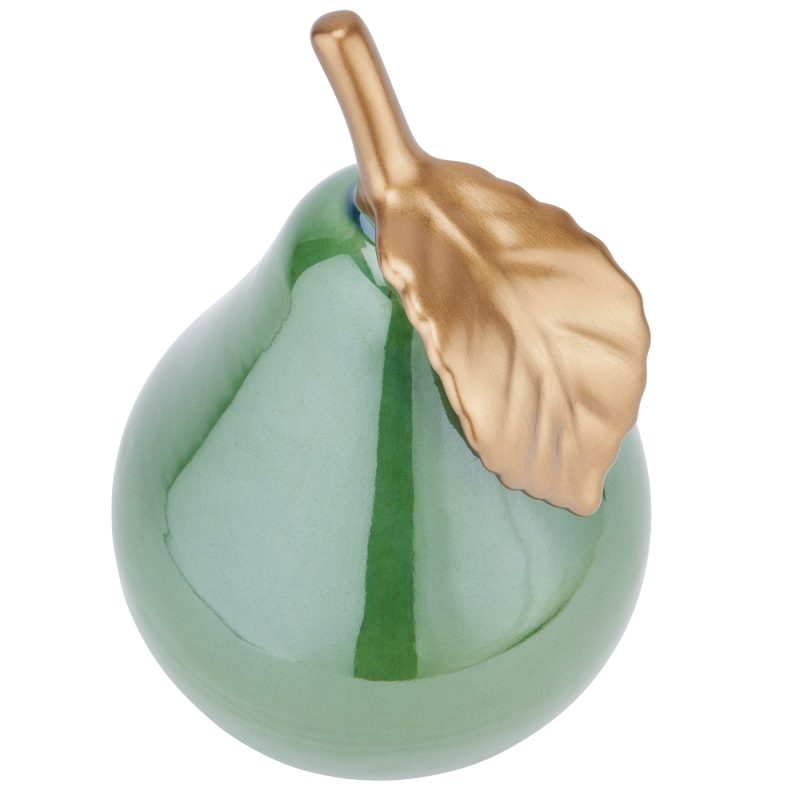 Large Ceramic Green Pear - Image 2