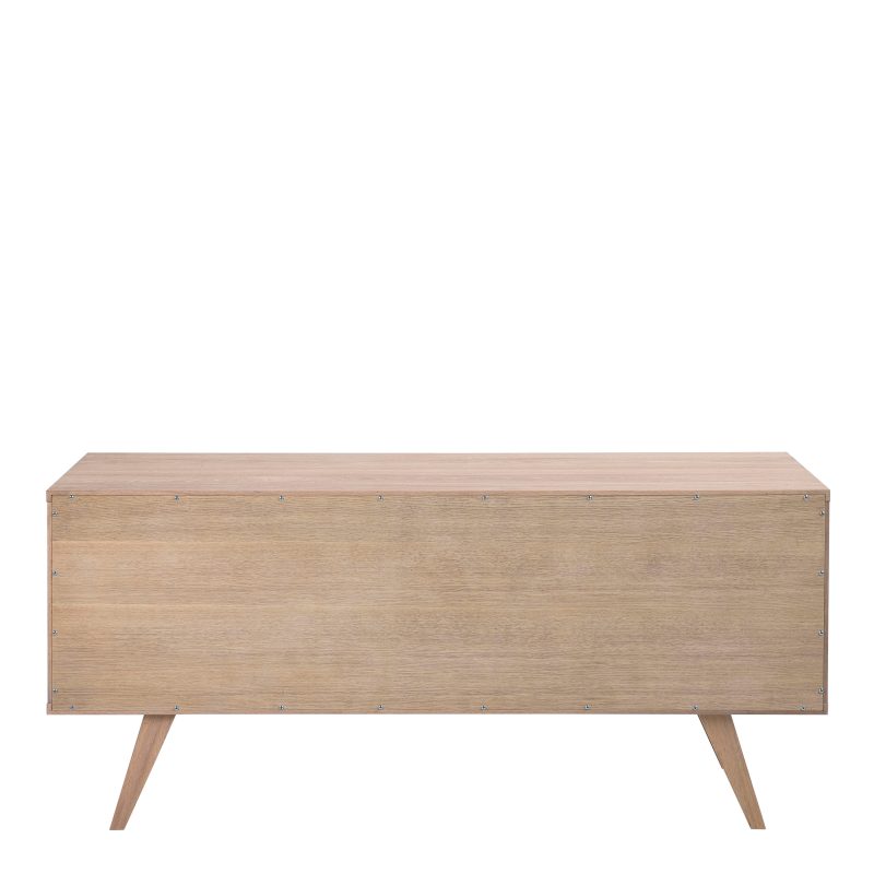 A-Line Sideboard with 4 Drawers and Sliding Door in White Oak - Image 3