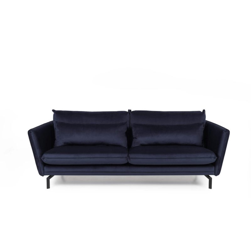 Elford Fabric Sofa 3S Navy - Image 3