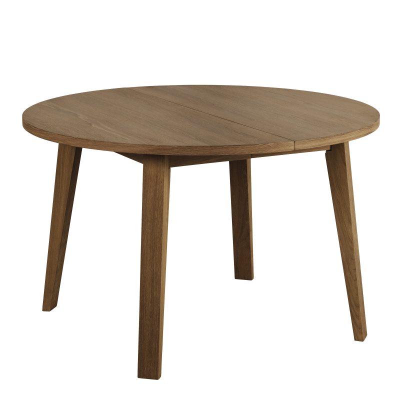 A-Line Round Dining Table in Smoked Oak