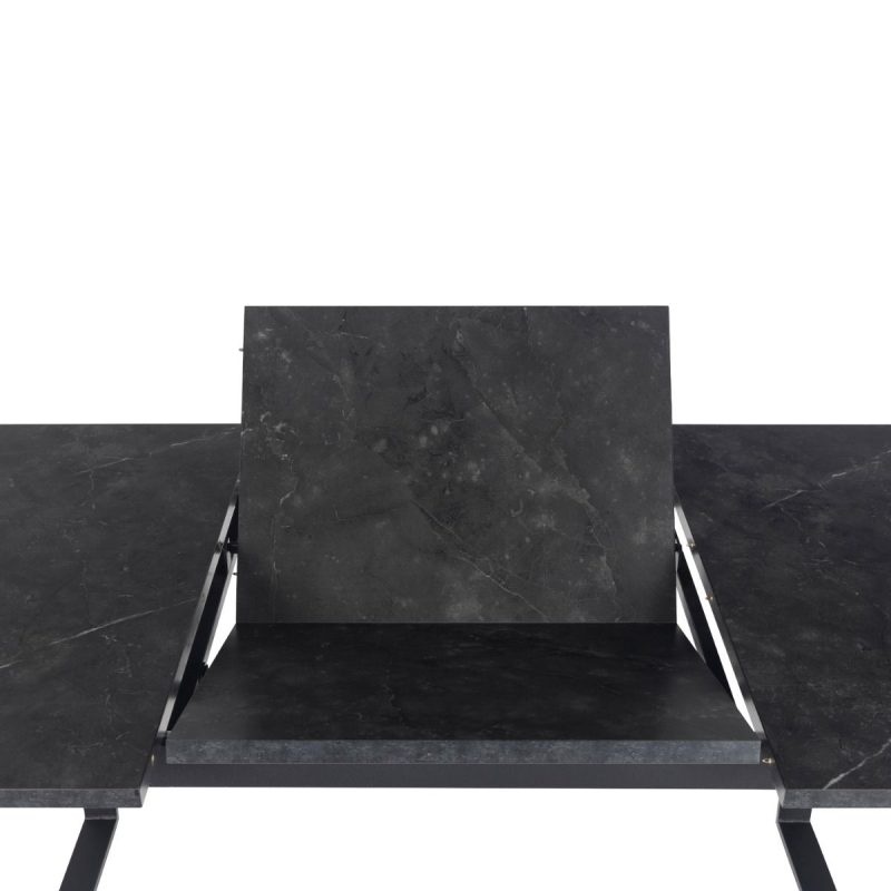 Amble Dining Table with Black Marble Effect - Image 6