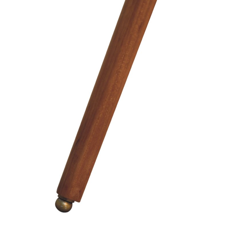 Fixed Brass Plated Tripod Floor Lamp - Image 7