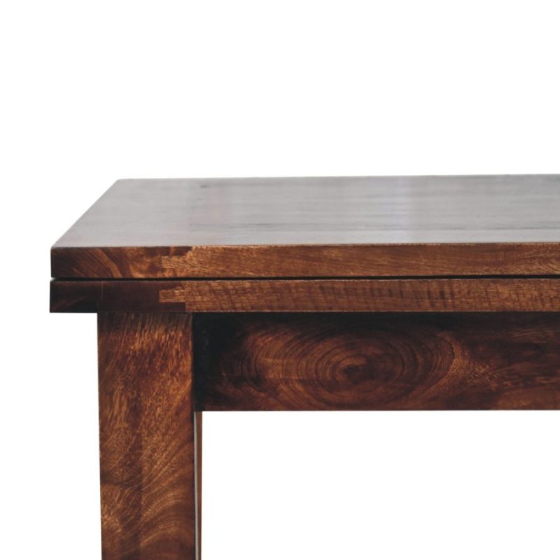 California Walnut Extendable Butterfly Dining Table - Image 7
