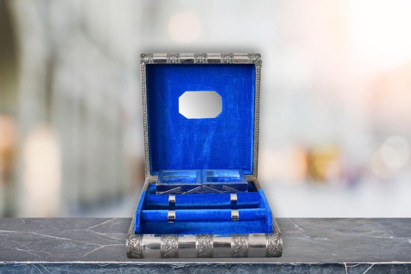 Royal Blue Double Jewellery Box - Image 2