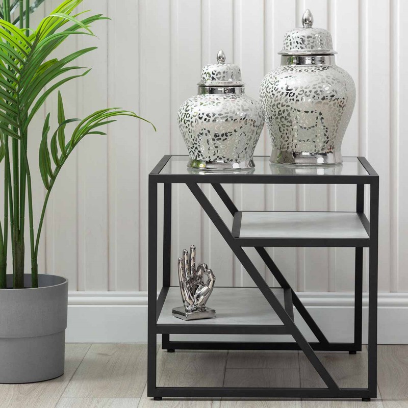 Ibarra Black and Grey End Table - KD