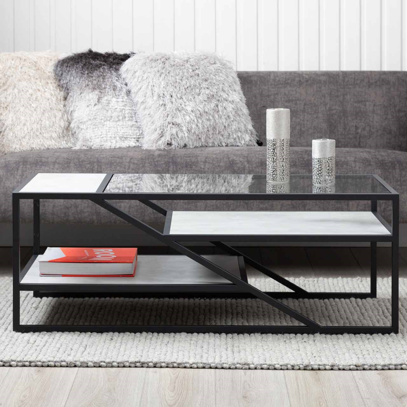 Ibarra Black and Grey Coffee Table - KD