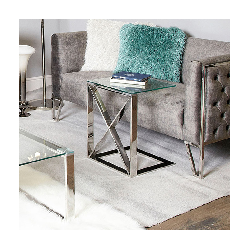 Zenith Stainless Steel Sofa Table