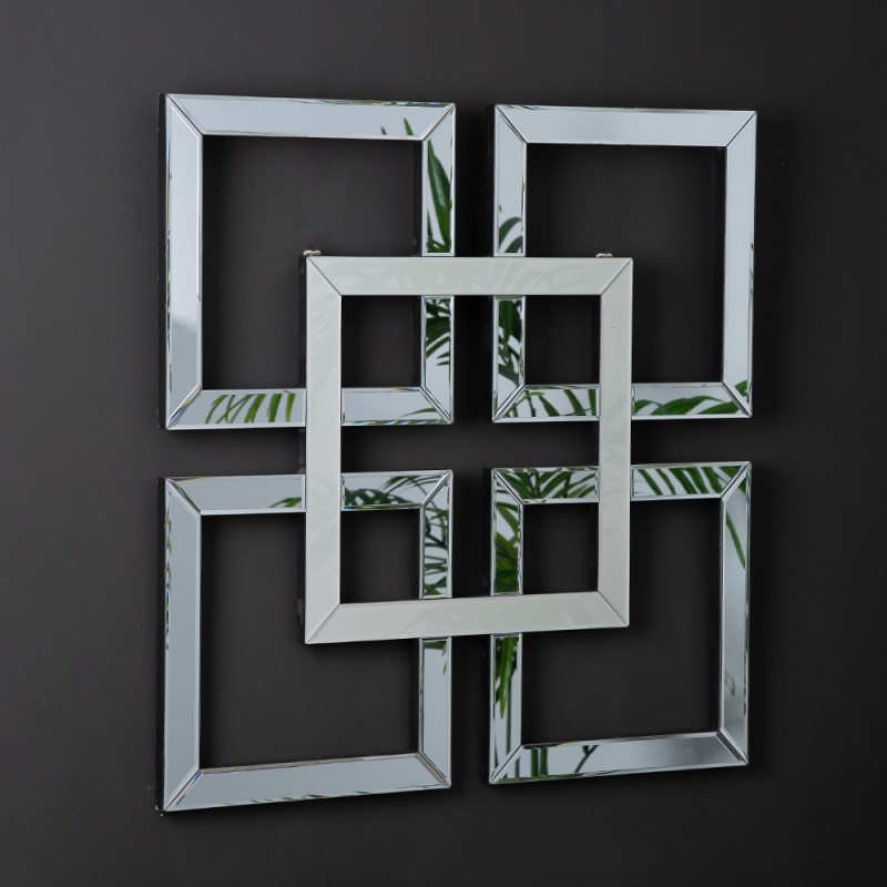 90x90 Smoked And Silver Glass