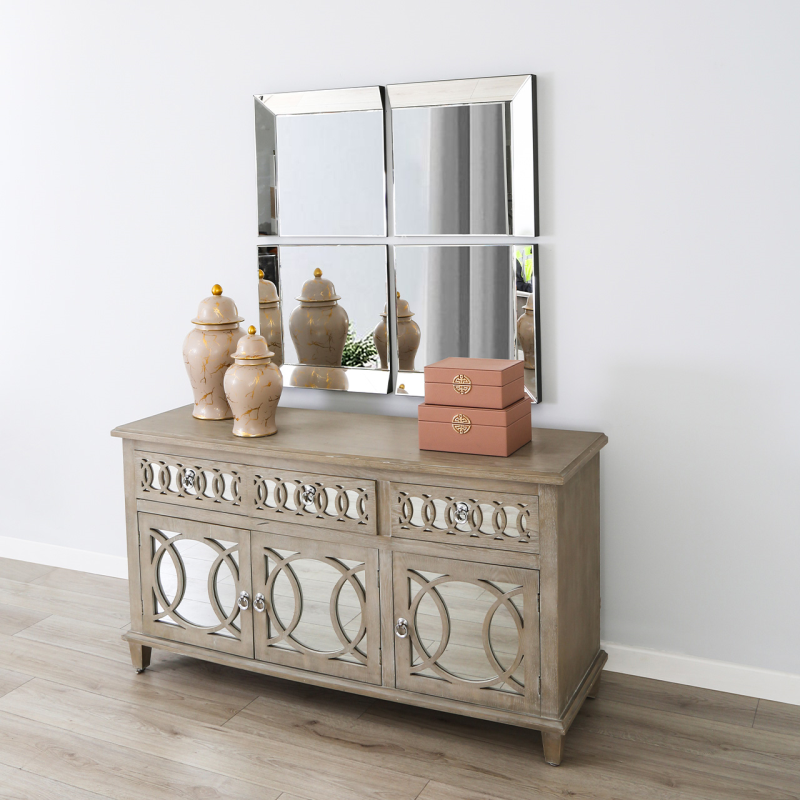 50x50 Set Of 4 Mirror Panels