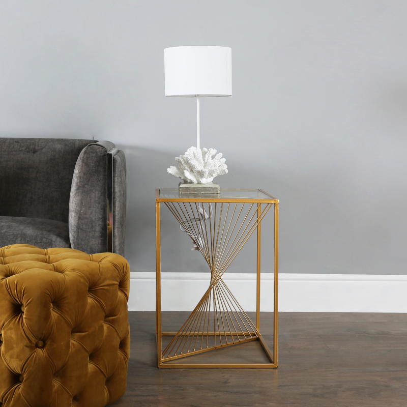 52cm White Shell Table Lamp