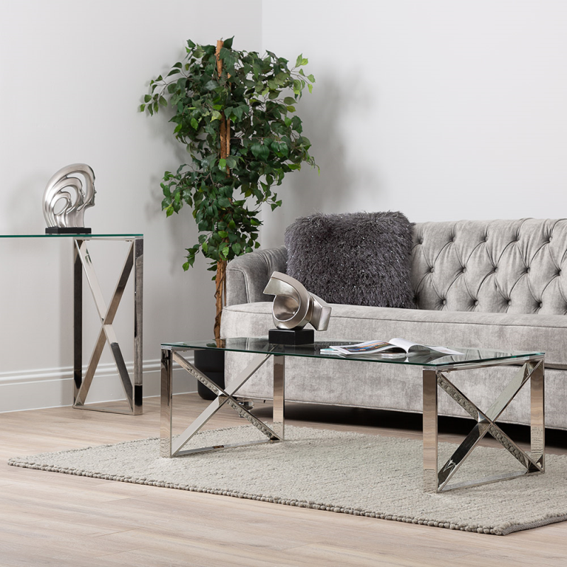 Zenith Stainless Steel Coffee Table