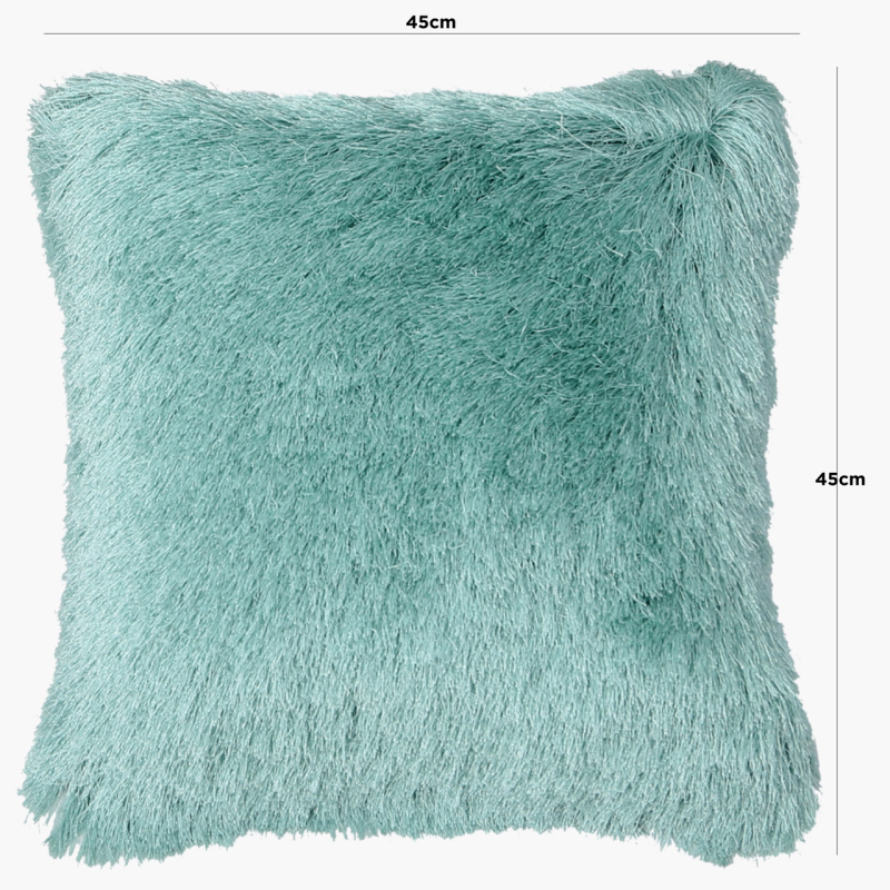 Unfilled 45x45 Fluffy Cushion Cover Mint Green