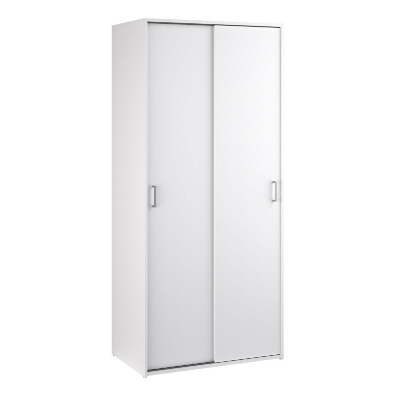Space Wardrobe - 2 Sliding Doors in White 1750