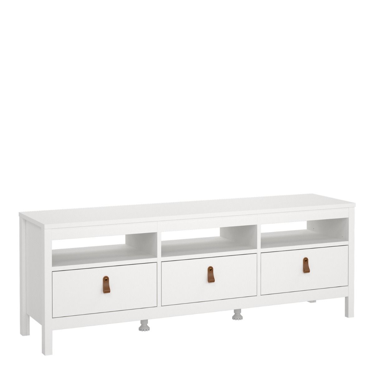 Barcelona TV Unit 3 Drawers in White