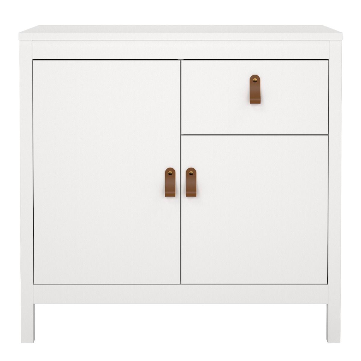 Barcelona Sideboard 2 Doors 1 Drawer in White - Image 2