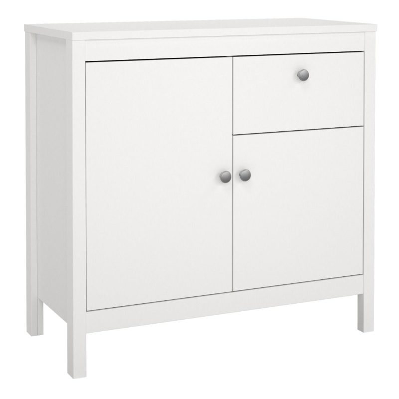 Madrid Sideboard 2 Doors 1 Drawer in White