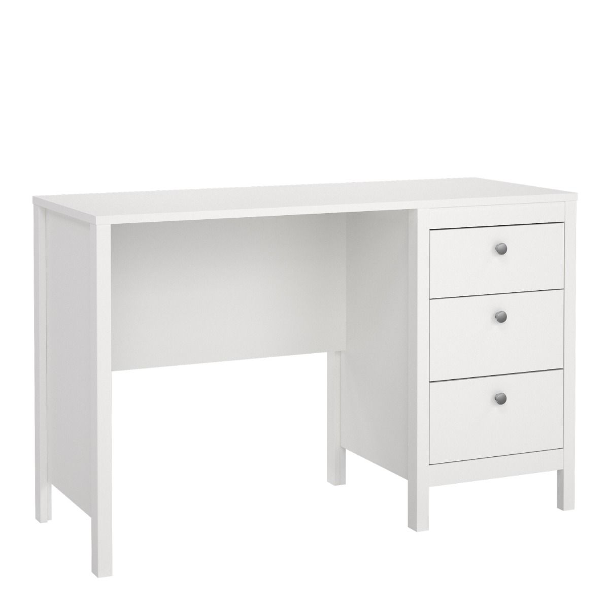 Madrid Desk 3 drawers in White