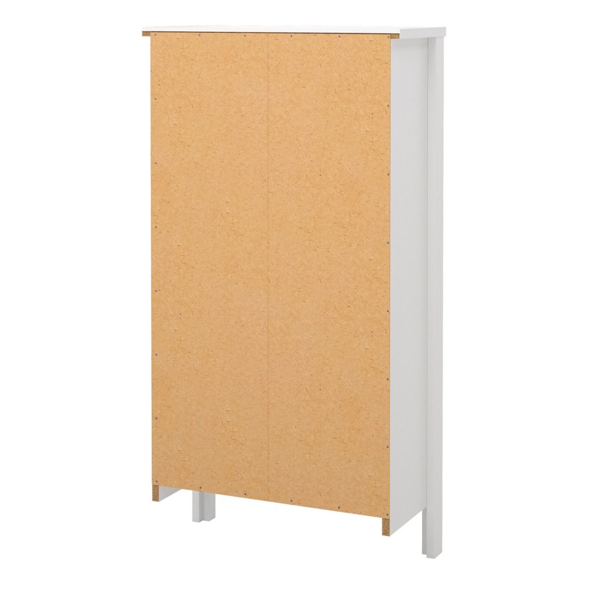 Madrid Shoe Cabinet 2 Flap Door in White - Image 4