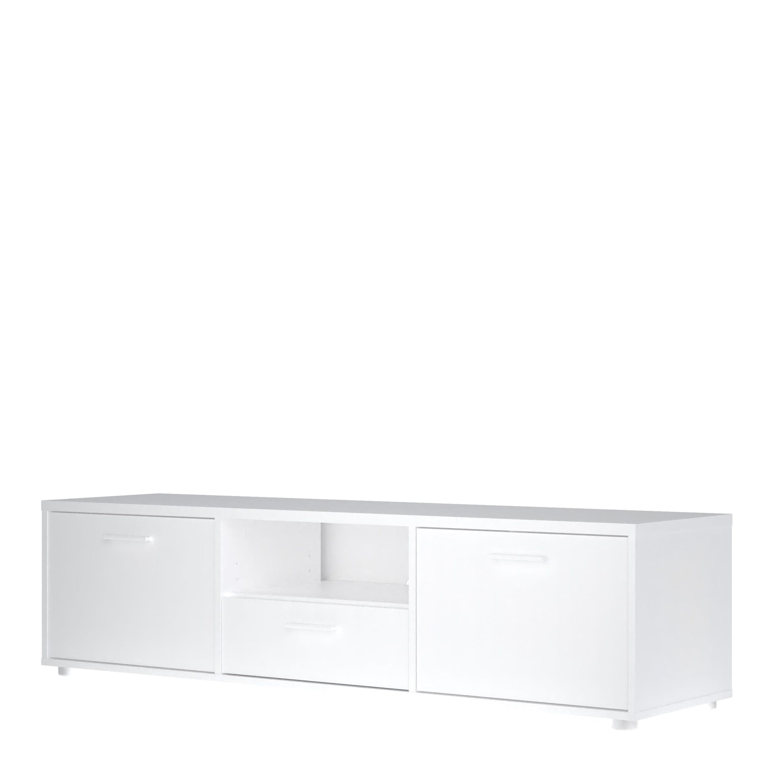 Media TV-unit with 2 doors + 1 drawer 147 cm White - Image 3