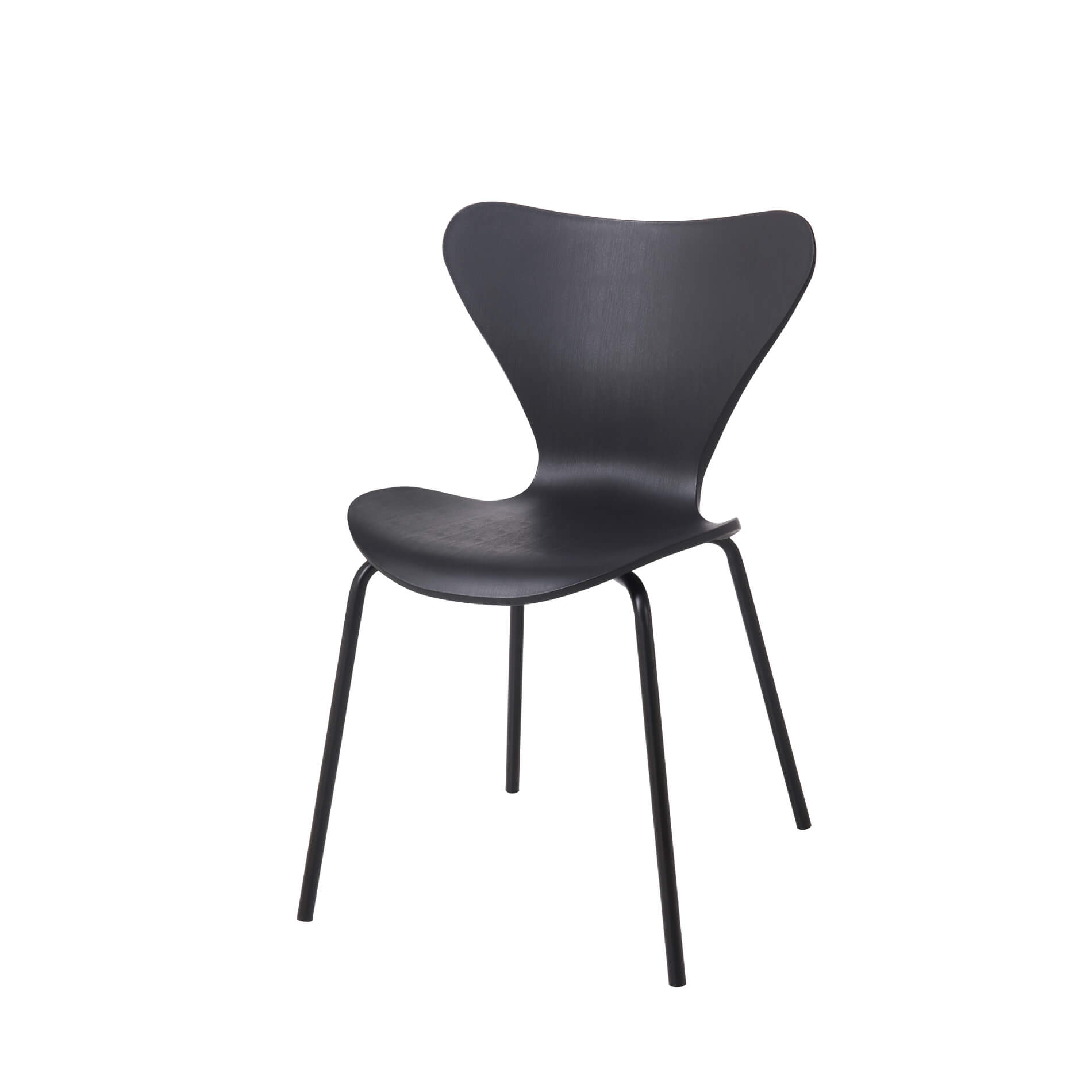 Sienna Plastic (PP) Chairs with Metal legs Black (4s)