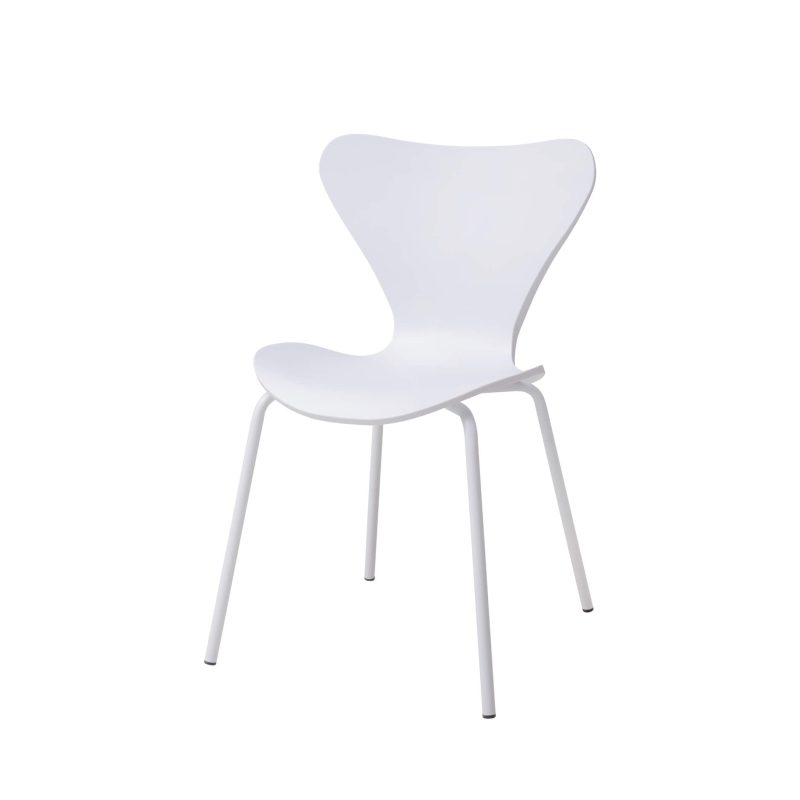 Sienna Plastic (PP) Chairs with Metal legs White (4s)