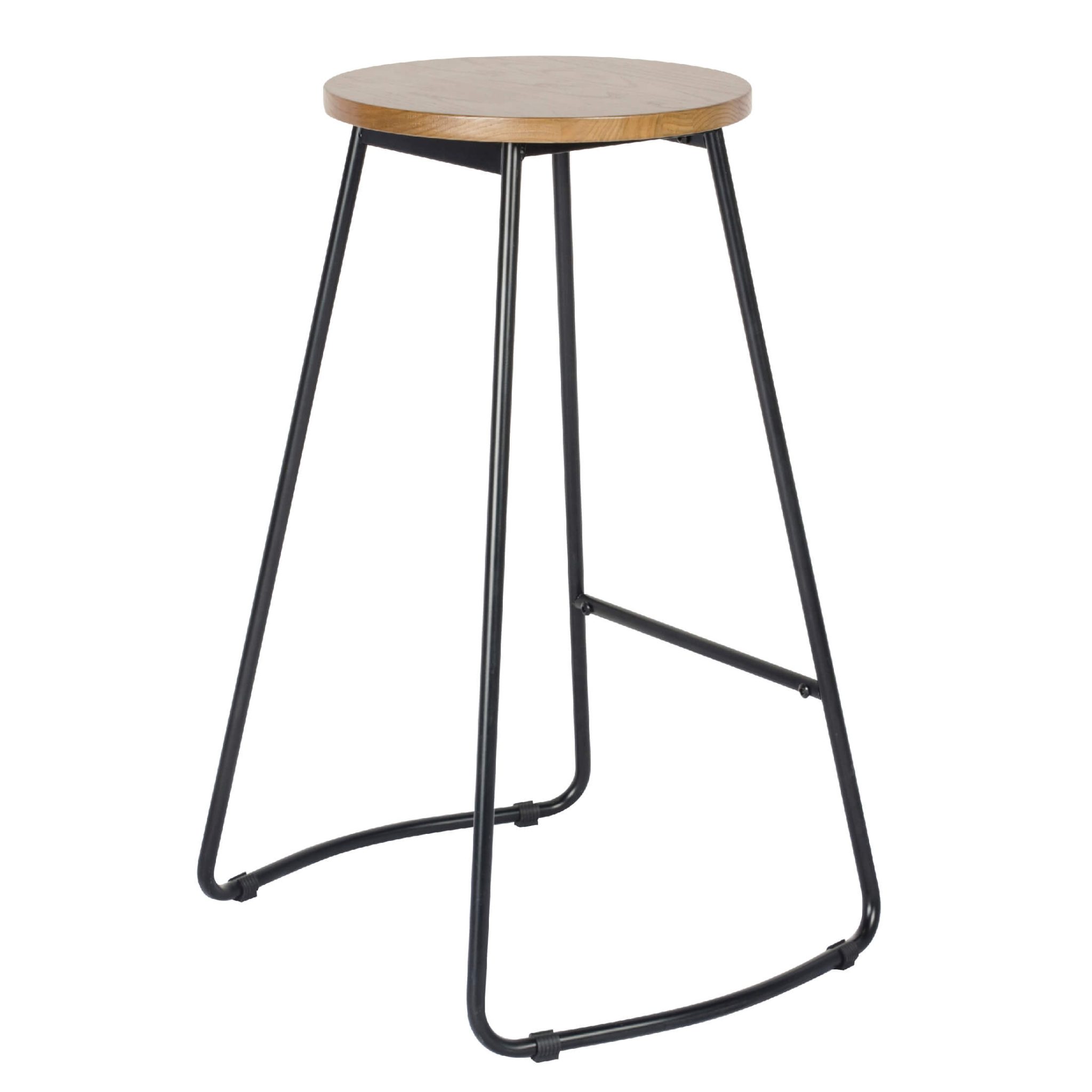 Trent Bar Stool Black and Natural - Image 4