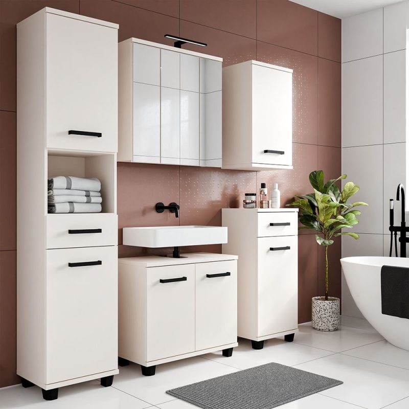Veris 5 Piece Bathroom Set Sand