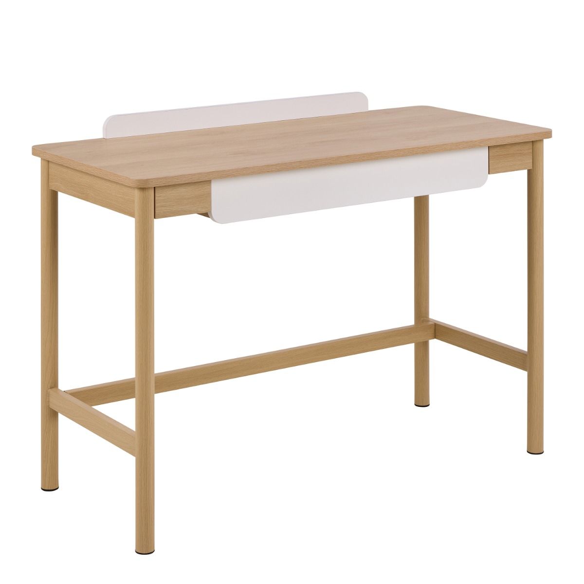 Alpena Office Desk in Oak & Beige